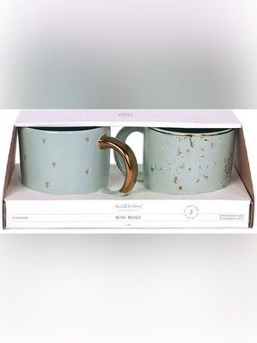 hearth & hand with magnolia stoneware mini mugs 2 total NEW NWT